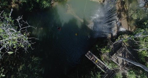 Jump in the river in Bonito state of Mato Grosso