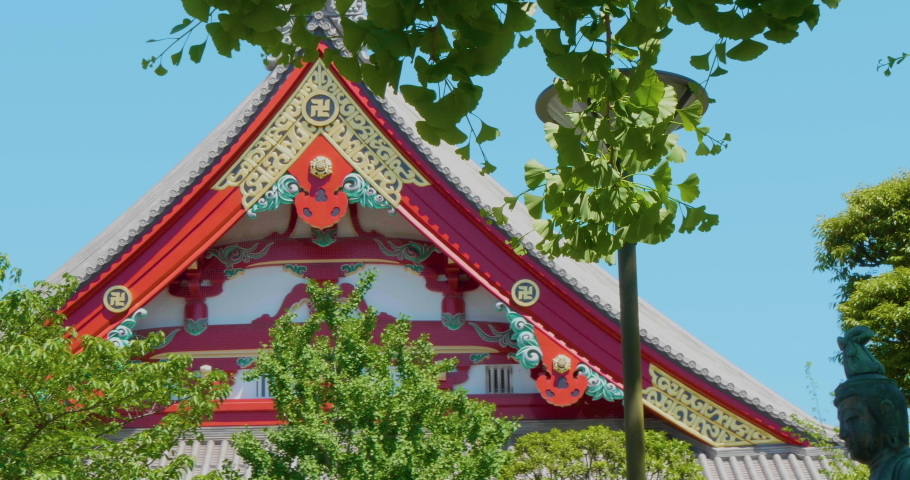 TOKYO, JAPAN - MAY 22, 2016: Sensoji Shrine in Asakusa, one of the oldest Shrines in Tokyo.