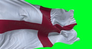England national flag waving and blowing in strong wind.
slow motion loop video over green screen.
High quality textures
loopable video