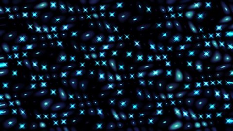 Beautiful abstract video that shines, bright light that arranges subtle color blue movements with an atmosphere of running water, black background
