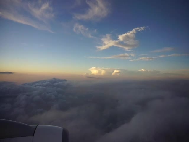 Clouds seen from an airplane