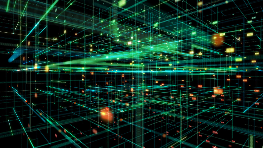Digital binary code background loop.abstract 3D rendering of a scientific technology data binary code network.design background 3d rendering | Shutterstock HD Video #1047948817