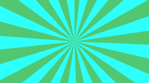 Psychedelic Green and turquoise color, Geometric rotation polar coordinate pattern, modern style color space, pop-art culture