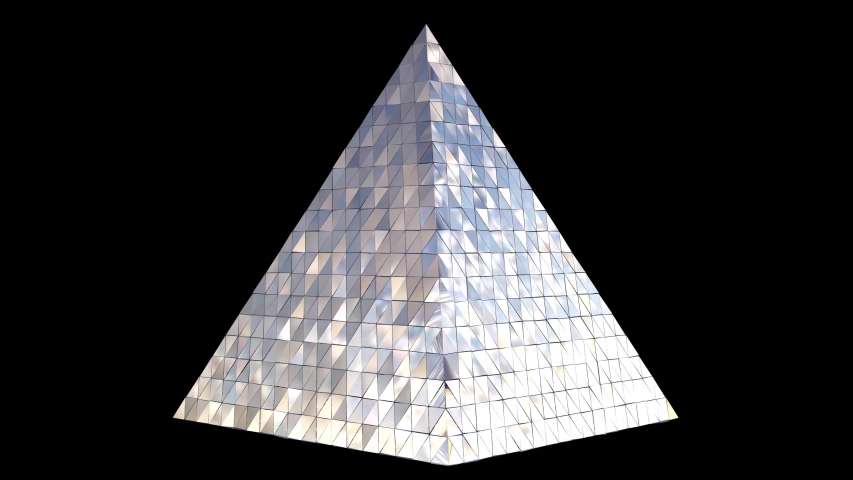 3d animation abstract pyramid rendering geometric Stock Footage Video ...