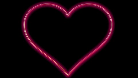 Neon Violet Light Heart Shape の動画素材 ロイヤリティフリー Shutterstock