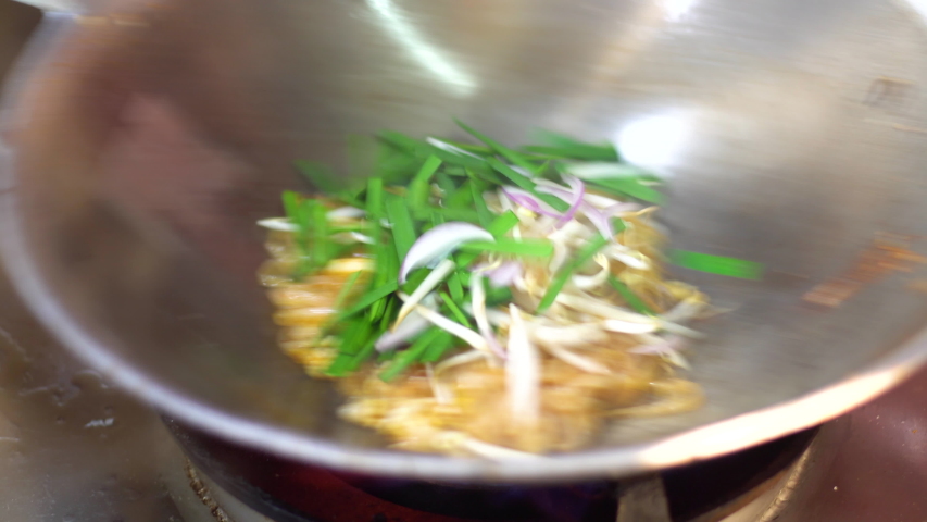 How Cooking Pad Thai On Street Stock Footage Video 100 Royalty Free   1 