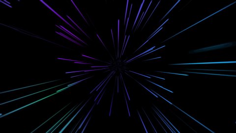 Abstract explosion line pattern background, light ray burst glow with motion graphic, effect and electronic perspective with laser, cyber space, light beam moving with speed, decoration of footage.