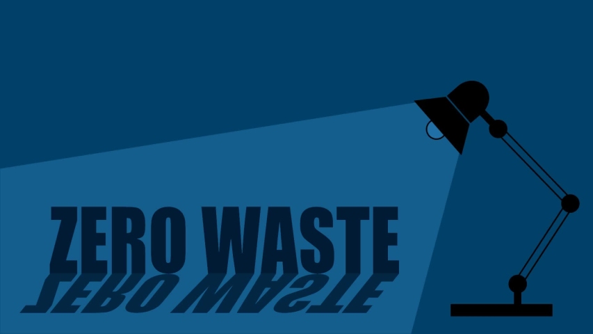 Table office desktop lamp turning on the light. Zero waste concept. 29.97 fps