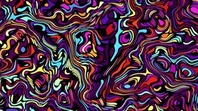 Wavy moving stirring background. Psychedelic moving background. Seamless looping footage.