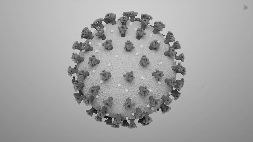 LOOP 3D VIRUS COVID-19 TURNTABLE