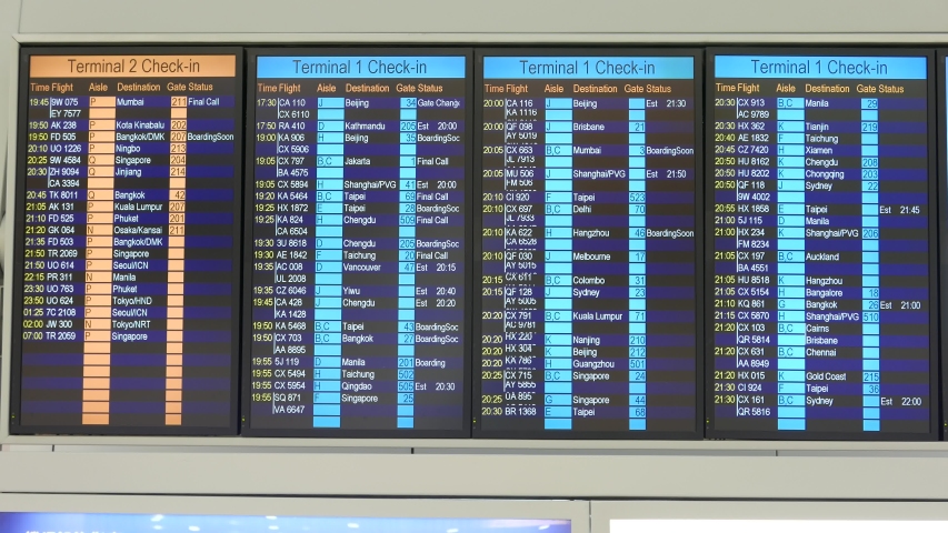 Terminal check. Flight information Screen. D2 terminal