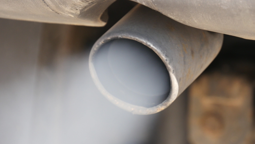 Diesel Exhaust Fumes of the car
