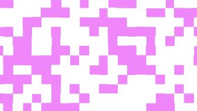 Abstract animation of pink block shapes moving on white background. MIninmalistic seamless loop animated background, wallpaper.