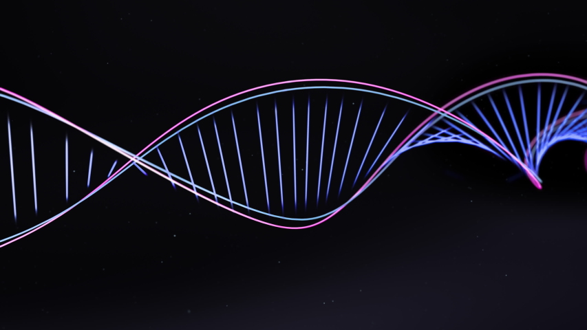 DNA helix builds from lines, dna created from colorful strands - Powered by Shutterstock - Get 15% off with code: PIKWIZARD15