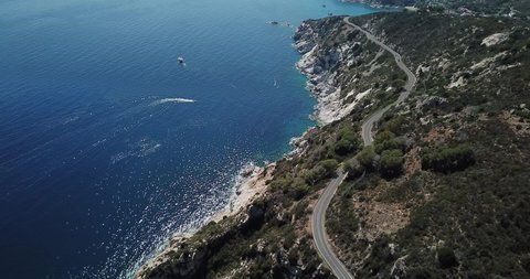 Isola d'elba Drone aerial wiew