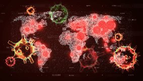 Spreading of Coronavirus COVID-19 World Map Data.  - Powered by Shutterstock - Get 15% off with code: PIKWIZARD15