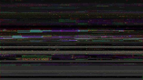 Vintage VHS (Video Home System) defects noise and artifacts effect. Glitches error from an old tape or old TV. Retrò video damaged and signal noise error with flickers. No signal tv. 4k glitch effect.