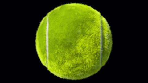 tennis ball loop 3d render 4k