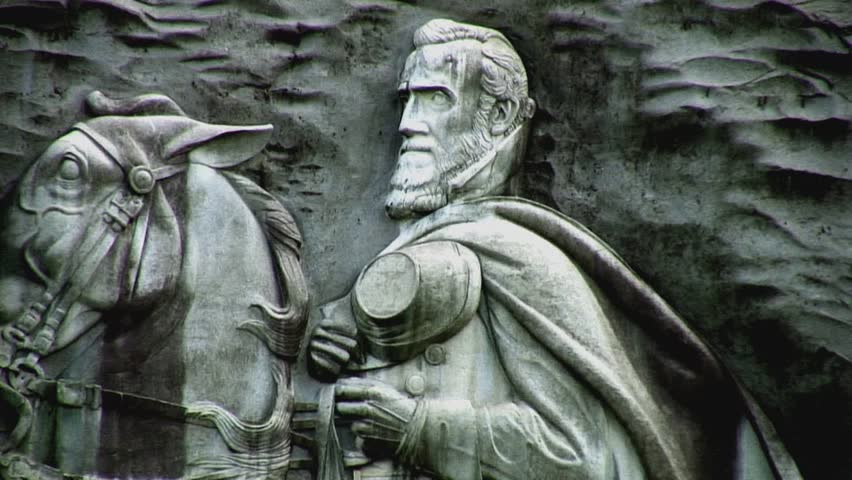 Stonewall Jackson sculpture at Stone Mountain, Georgia