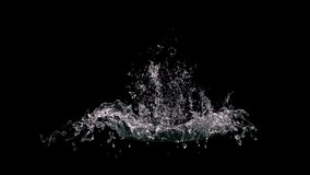 Water splash background 4k video in black png background - Powered by Shutterstock - Get 15% off with code: PIKWIZARD15