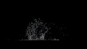 Water splash background 4k video in black png background - Powered by Shutterstock - Get 15% off with code: PIKWIZARD15