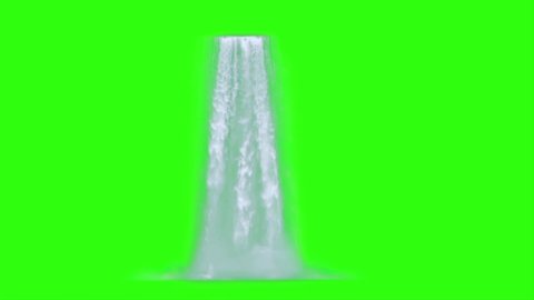 waterfall fluid green screen keying video