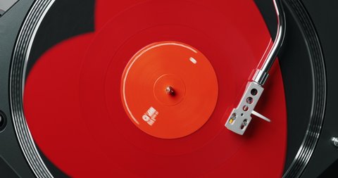 Red Heart Shaped Vinyl Stock Video Footage 4k And Hd Video Clips Shutterstock