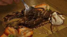 Mouthwatering delicious chocolate fondant cake, hot Chocolate Pudding, Fondant  Chocolate.
 - Powered by Shutterstock - Get 15% off with code: PIKWIZARD15