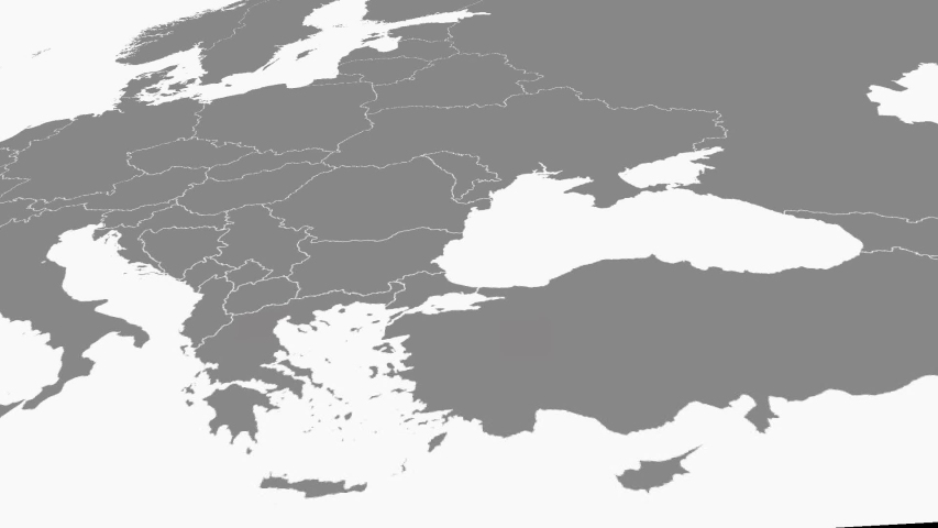 Coronavirus (COVID-19)  Europe map disease spreading animation Royalty-Free Stock Footage #1048451695