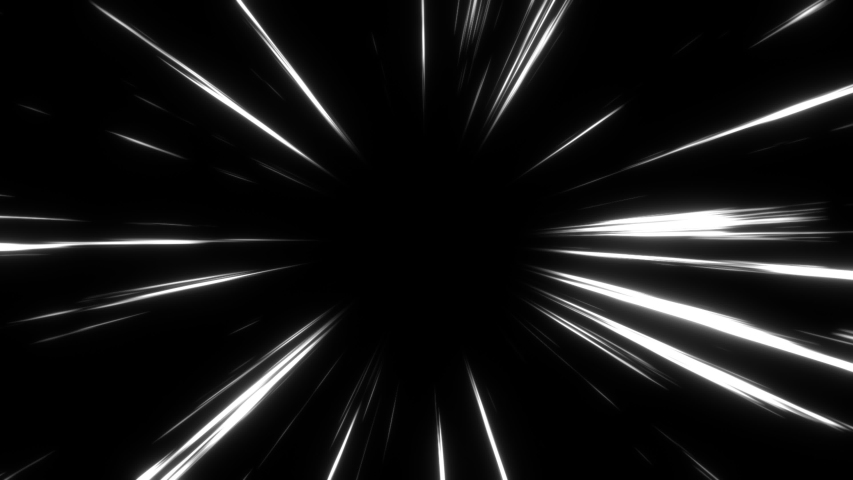 4K Animation Loop Anime Comic Speed Lines. Anime motion background. Fast Speed line Loop Black and White From Middle to the outside Royalty-Free Stock Footage #1048490089