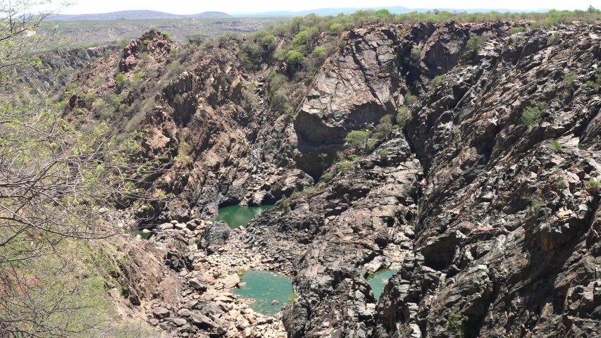 View of Ruacana Falls, Namibia