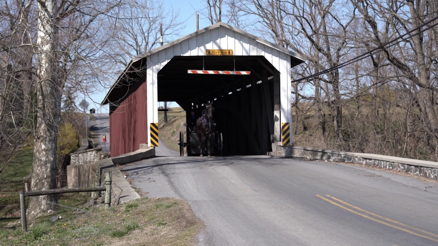 Horse creek covered bridge Stock Video Footage - 4K and HD Video Clips ...