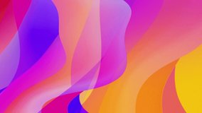 Abstract 3d animation, looped motion of a futuristic shape. Neon colors, Modern background design, 4k video 
