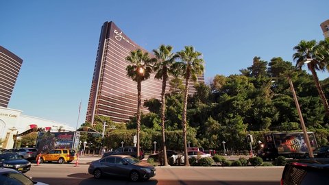 Las Vegas, FEB 1: Exterior view of the Wynn Casino on FEB 1, 2020 at Las Vegas, Nevada