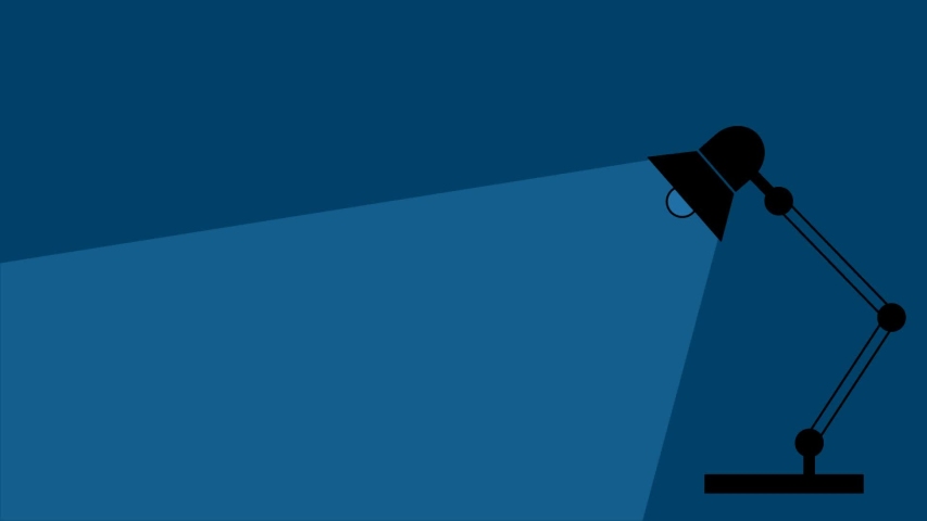 Table office desktop lamp turning on the light. Green screen