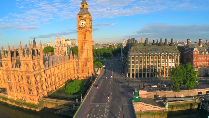 Aerial Panorama of Central London, Stock Footage Video (100% Royalty ...