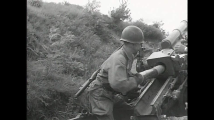 CIRCA 1950s - The 24th infantry division battles communist forces in Korea during the Korean War