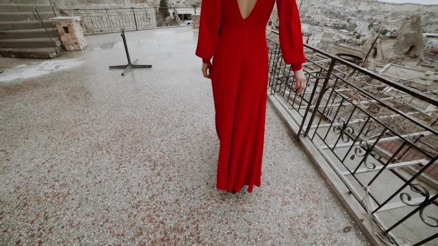 Lovely young caucasian bride and groom.Wedding in Turkey.Cappadokia wedding