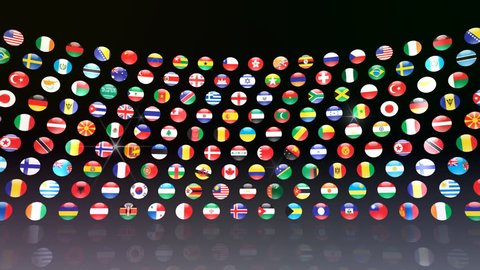 flags world animation Stock Footage Video (100% Royalty-free) 3824255 ...