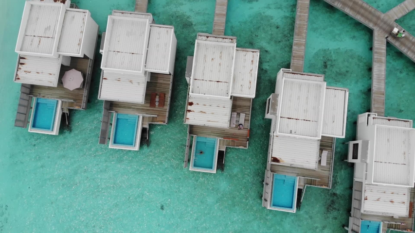 Villas on the water, Maldives