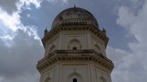 Qutb Shahi Tombs Hyderabad, India 4K timelapse
