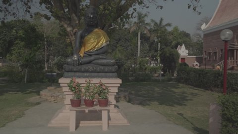 Buddha image in Thai Temple Garden, Sarnath
