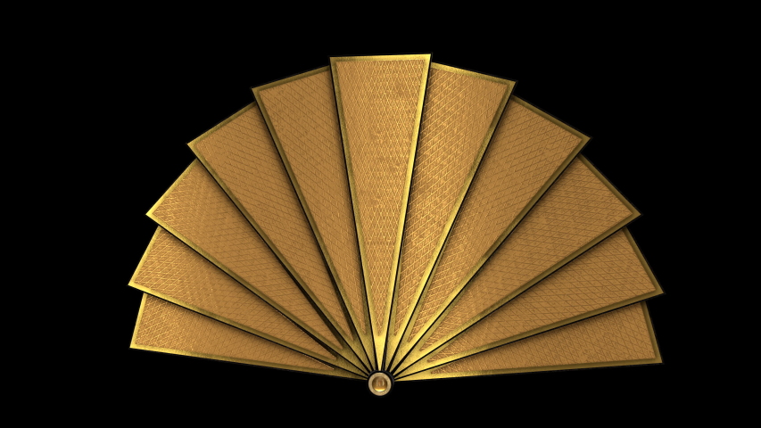 Art Deco Golden Fan Element Stock Footage Video 100 Royalty Free 1048747120 Shutterstock