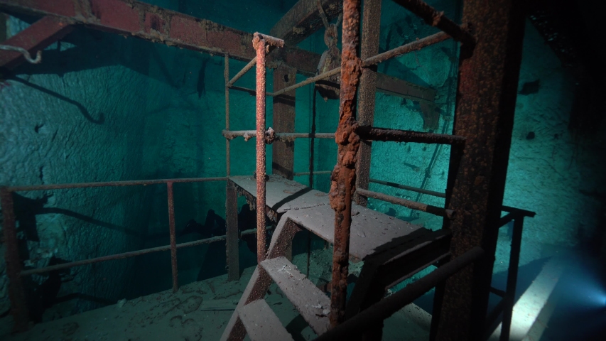 Kobanya mine scuba diving in Budapest, Hungary.