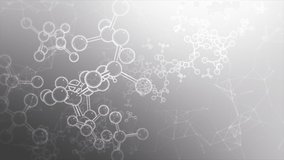 Medical White Molecular Line Sketch Looped Animation Background - Powered by Shutterstock - Get 15% off with code: PIKWIZARD15