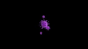Coronavirus cell rotates on a black background. Chinese virus. Covid-19. - Powered by Shutterstock - Get 15% off with code: PIKWIZARD15