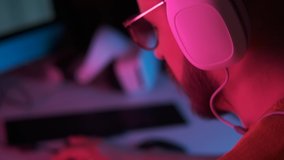 Student learns to write music. Close up portrait bearded man DJ playing music at home recording studio workshop. Creative atmosphere new music. Online education and training. Sound beat maker indoors - Powered by Shutterstock - Get 15% off with code: PIKWIZARD15