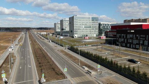 Aerial View of Hospital in Kommunarka, New Moscow
