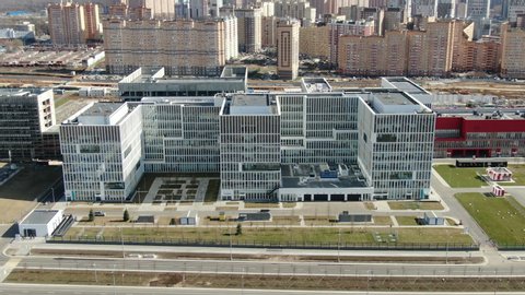 Aerial View of Hospital in Kommunarka, New Moscow