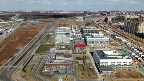 Aerial View of Hospital in Kommunarka, New Moscow